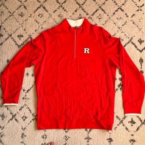 Rutgers long sleeved 1/4 zip.